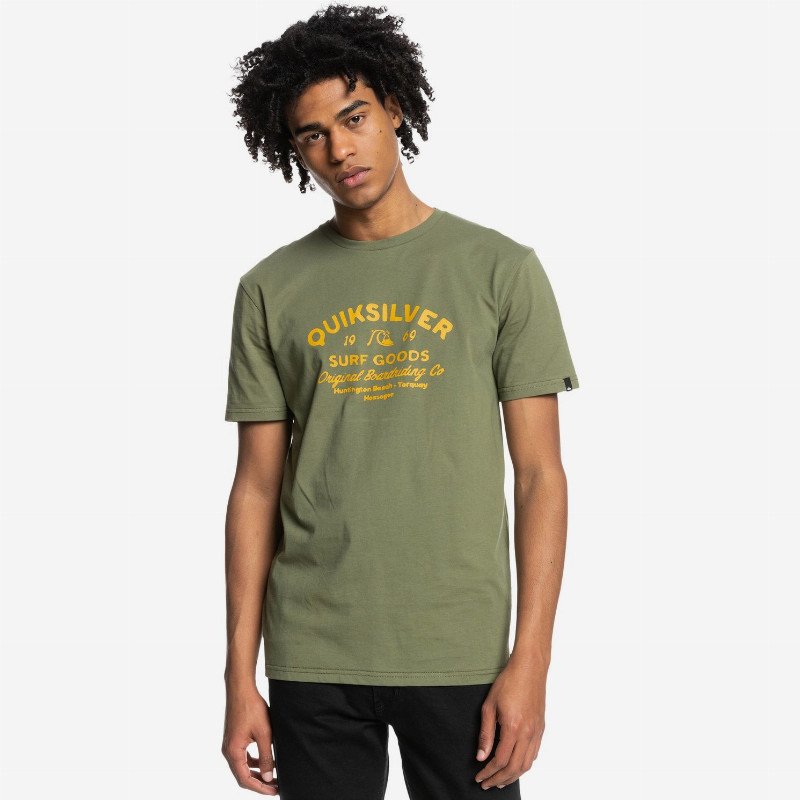 Closed Tion - T-Shirt for Men - Green - Quiksilver