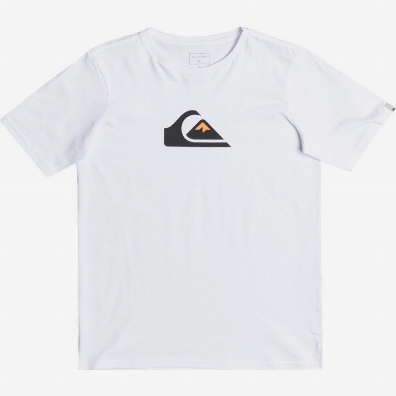 Comp Logo - T-Shirt for Boys 8-16 - White - Quiksilver