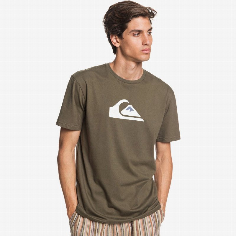 Comp Logo - T-Shirt for Men - Green - Quiksilver