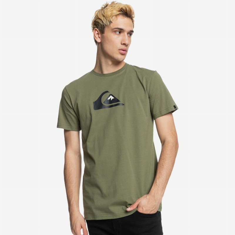 Comp Logo - T-Shirt for Men - Green - Quiksilver