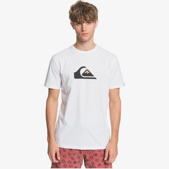 Comp Logo - T-Shirt for Men - White - Quiksilver
