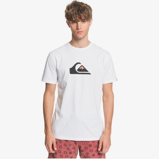 Comp Logo - T-Shirt for Men - White - Quiksilver