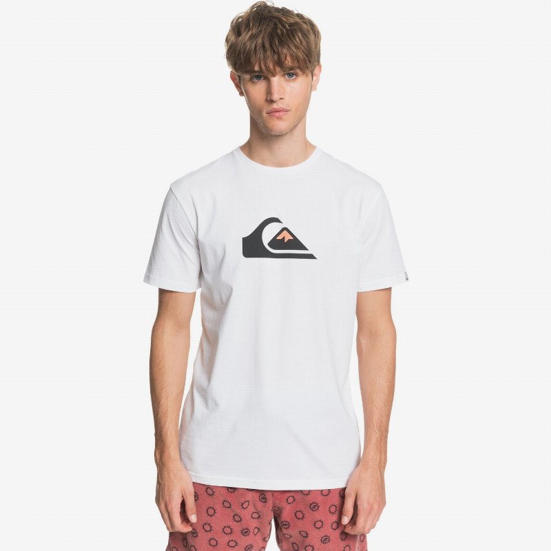 Comp Logo - T-Shirt for Men - White - Quiksilver