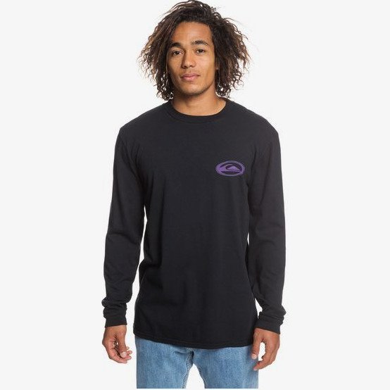 COSMIC PATIENT - LONG SLEEVE T-SHIRT FOR MEN BLACK