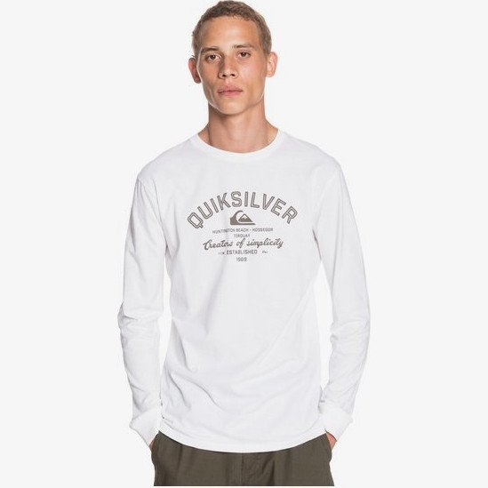 Creators Of Simplicity - Long Sleeve T-Shirt for Men - White - Quiksilver