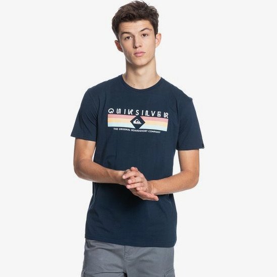 Distant Shores - T-Shirt for Men - Blue - Quiksilver