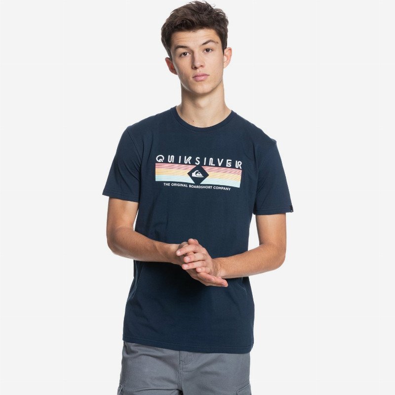 Distant Shores - T-Shirt for Men - Blue - Quiksilver