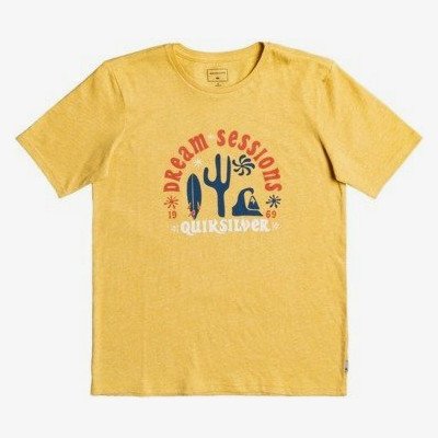 Dream Sessions - Organic T-Shirt for Boys 8-16 - Yellow - Quiksilver