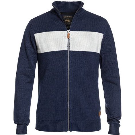 DUDE - TECHNICAL KNITTED ZIP-UP JUMPER FOR MEN BLUE