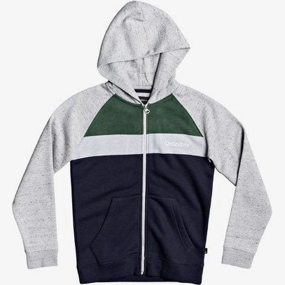 Easy Day - Zip-Up Hoodie for Boys 8-16 - Grey - Quiksilver