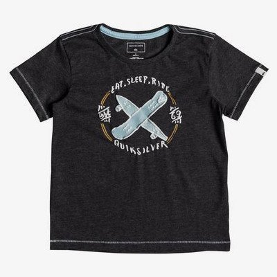 EAT AND RIDE - T-SHIRT FOR BOYS 2-7 BLACK