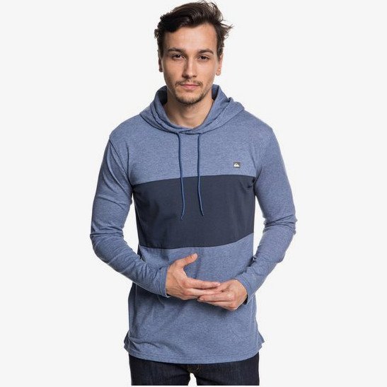 EDO DISTRICT - TECHNICAL HOODIE FOR MEN BLUE