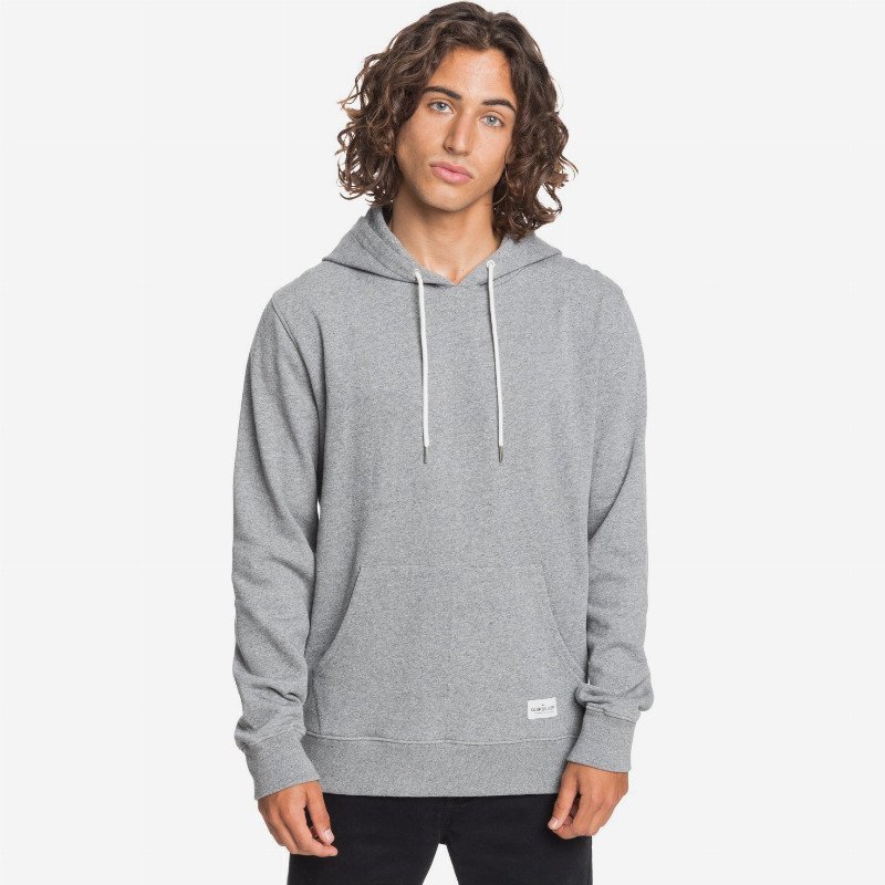 Essentials - Hoodie for Men - Grey - Quiksilver