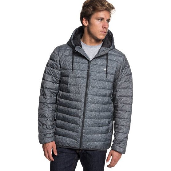 EVERYDAY SCALY - HOODED INSULATION JACKET FOR MEN BLACK