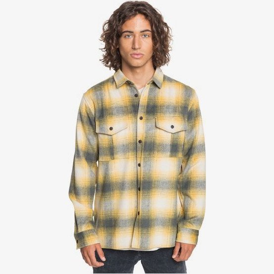 Fierce Volcano - Long Sleeve Shirt for Men - Yellow - Quiksilver