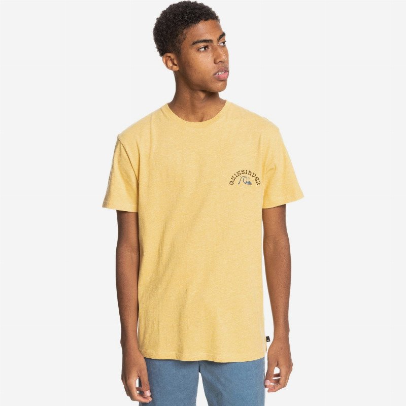 Foreign Tides - Organic T-Shirt for Men - Yellow - Quiksilver