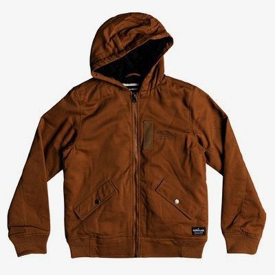 HANA GO - WATER-RESISTANT HOODED JACKET FOR BOYS 8-16 BROWN