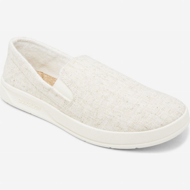 Harbor Wharf - Slip-On Shoes for Men - White - Quiksilver
