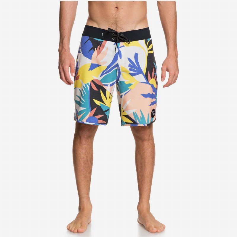HIGHLINE TROPICAL FLOW 19" - BOARD SHORTS FOR MEN WHITE