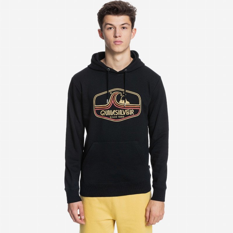 Highway Vagabond - Organic Hoodie for Men - Black - Quiksilver