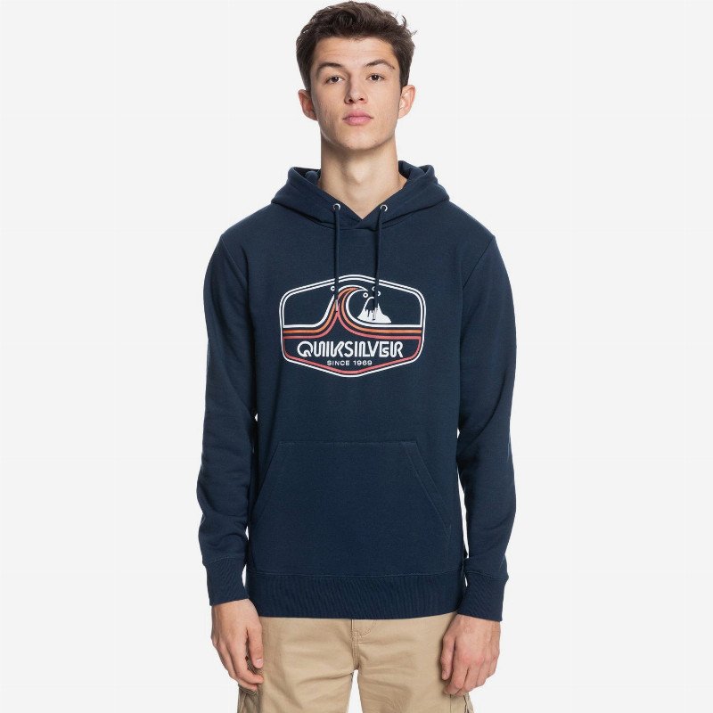 Highway Vagabond - Organic Hoodie for Men - Blue - Quiksilver