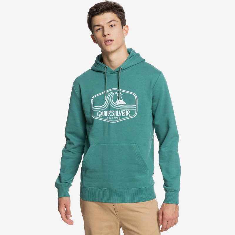 Highway Vagabond - Organic Hoodie for Men - Blue - Quiksilver