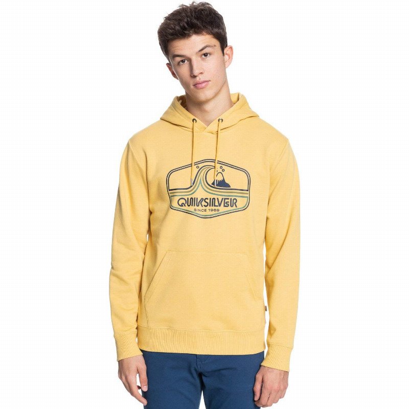 Highway Vagabond - Organic Hoodie - Men - XL - Yellow