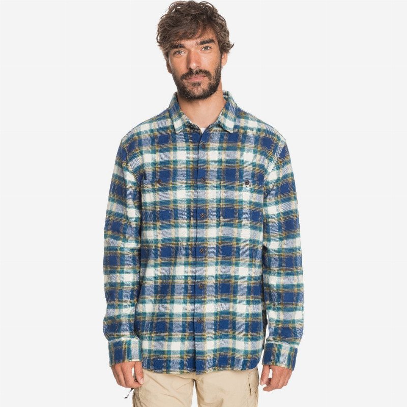 Intrepide Explorer - Long Sleeve Shirt for Men - Blue - Quiksilver