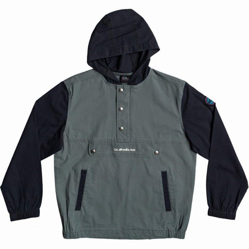 Jump Up - Retro Anorak Jacket - Boys 8-16 - Black