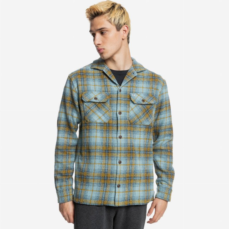 Lyneham - Long Sleeve Shirt for Men - Blue - Quiksilver