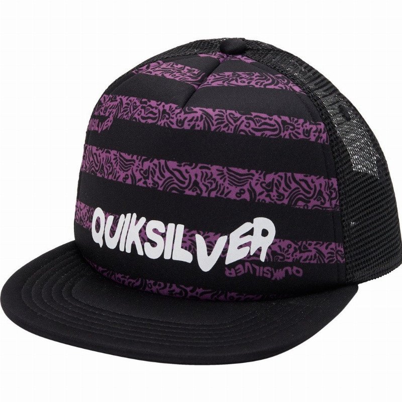 Migrant Patterns - Trucker Cap for Boys 2-7 - Black - Quiksilver