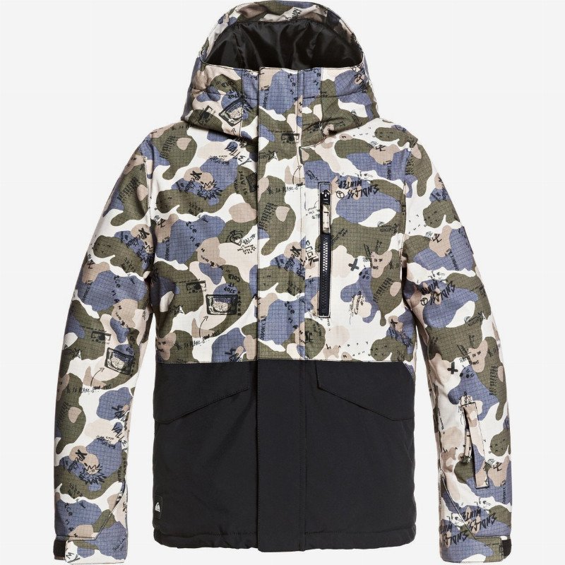 Mission Block - Snow Jacket for Boys 8-16 - Black - Quiksilver