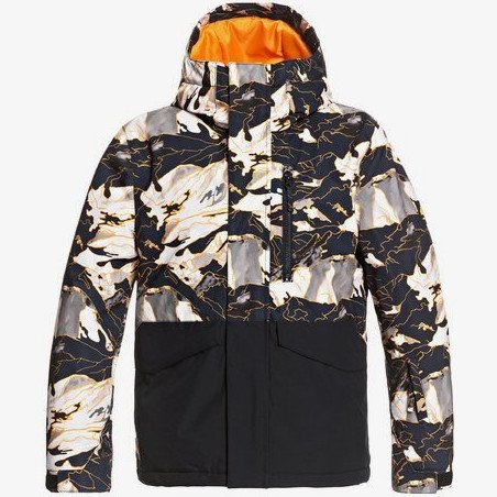 Mission Block - Snow Jacket for Boys 8-16 - Orange - Quiksilver