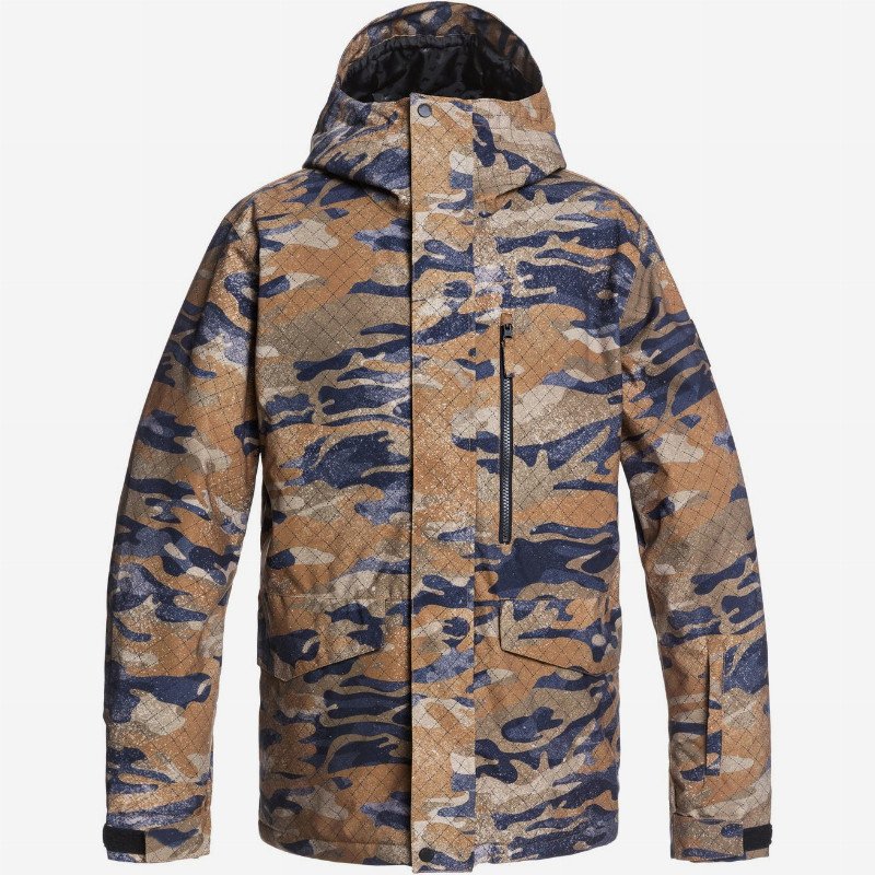 Mission Printed - Snow Jacket for Men - Brown - Quiksilver