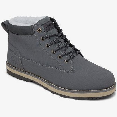Mission V - Leather Lace-up Winter Boots for Men - Grey - Quiksilver