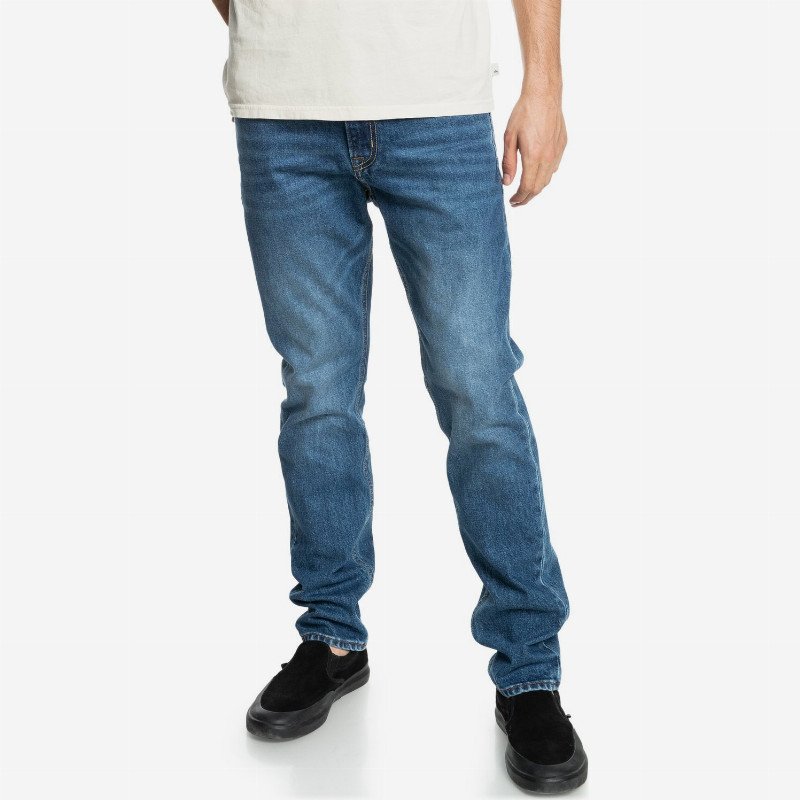Modern Wave Aged - Straight Fit Jeans for Men - Blue - Quiksilver