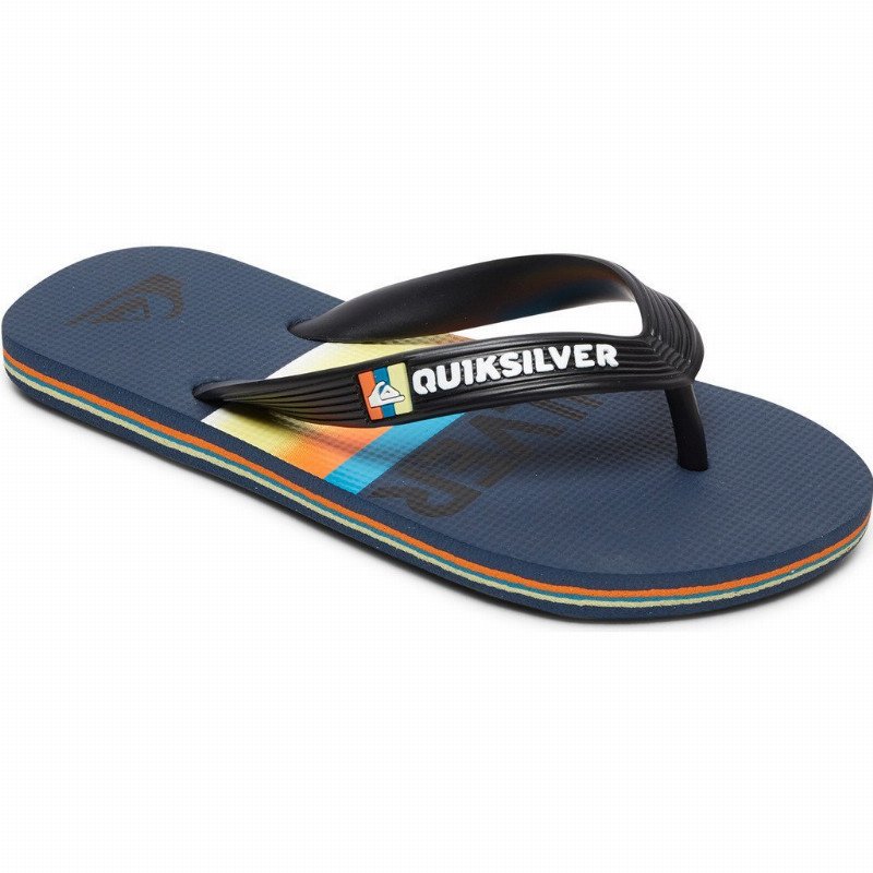 Molokai Slab - Flip-Flops for Boys 8-16 - Black - Quiksilver