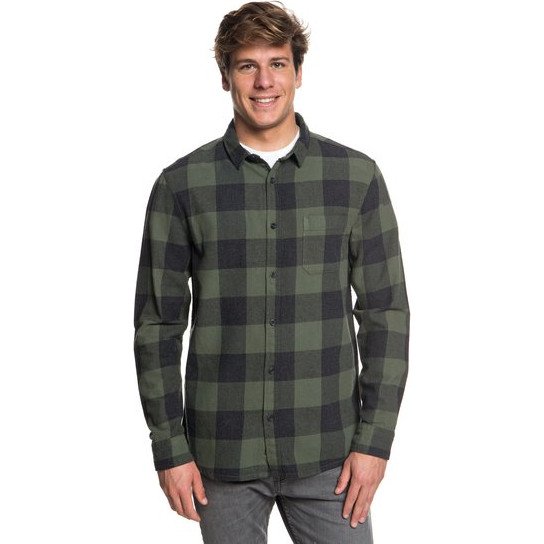 MOTHERFLY FLANNEL - LONG SLEEVE SHIRT FOR MEN BROWN