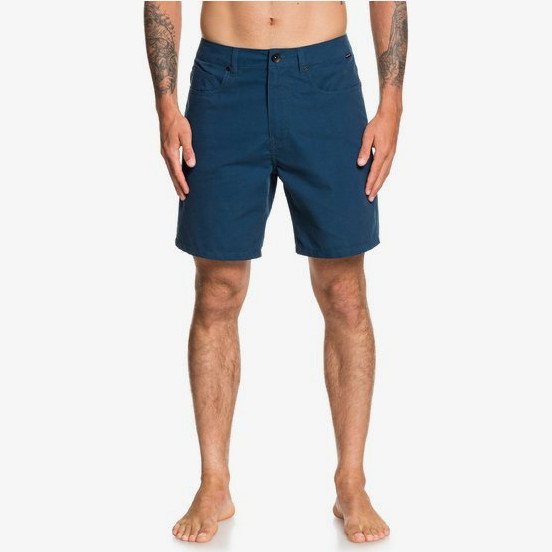 NELSON SURFWASH 18" - AMPHIBIAN BOARD SHORTS FOR MEN BLUE