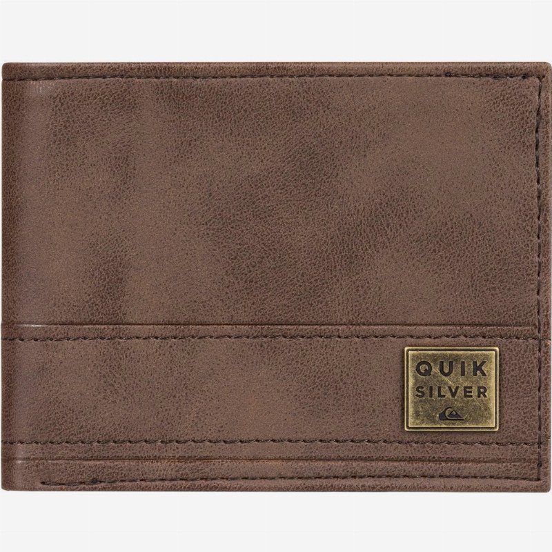 New Stitchy - Tri-Fold Wallet for Men - Brown - Quiksilver