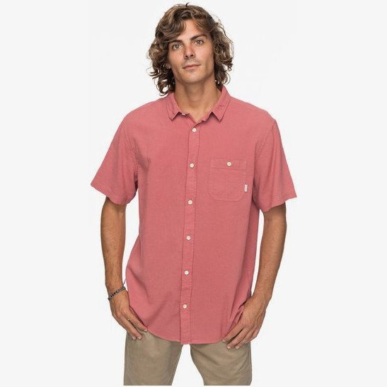NEW TIME BOX - SHORT SLEEVE SHIRT FOR MEN PINK