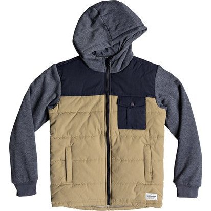 OHA YOU - HOODED JACKET FOR BOYS 8-16 BROWN
