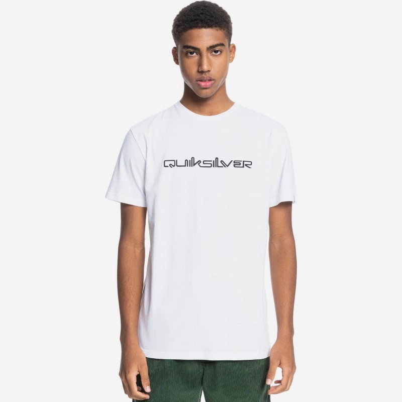 Omni Font - T-Shirt for Men - White - Quiksilver