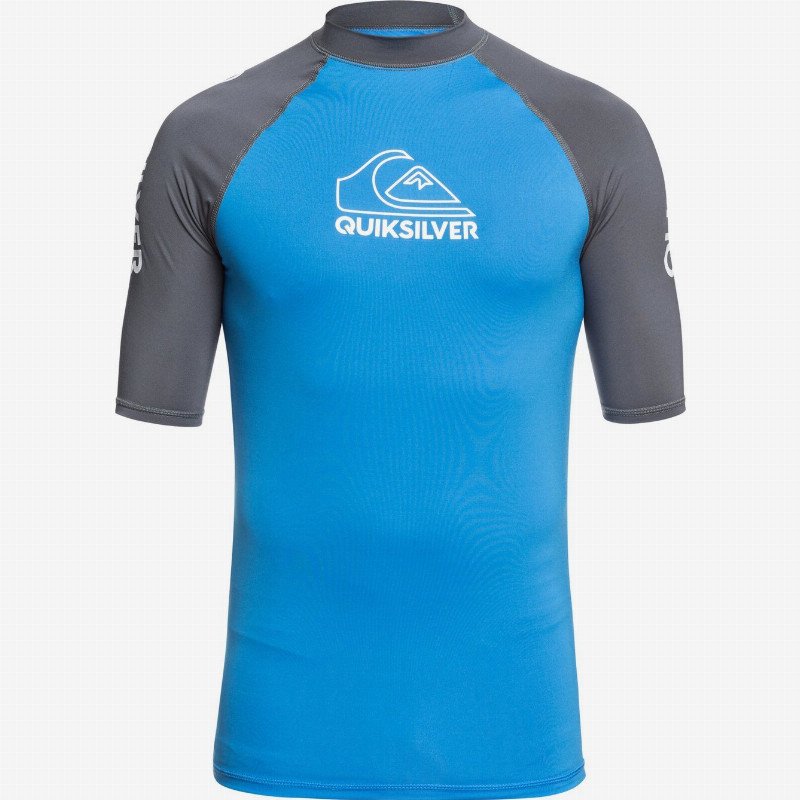 On Tour - Short Sleeve UPF 50 Rash Vest for Men - Blue - Quiksilver