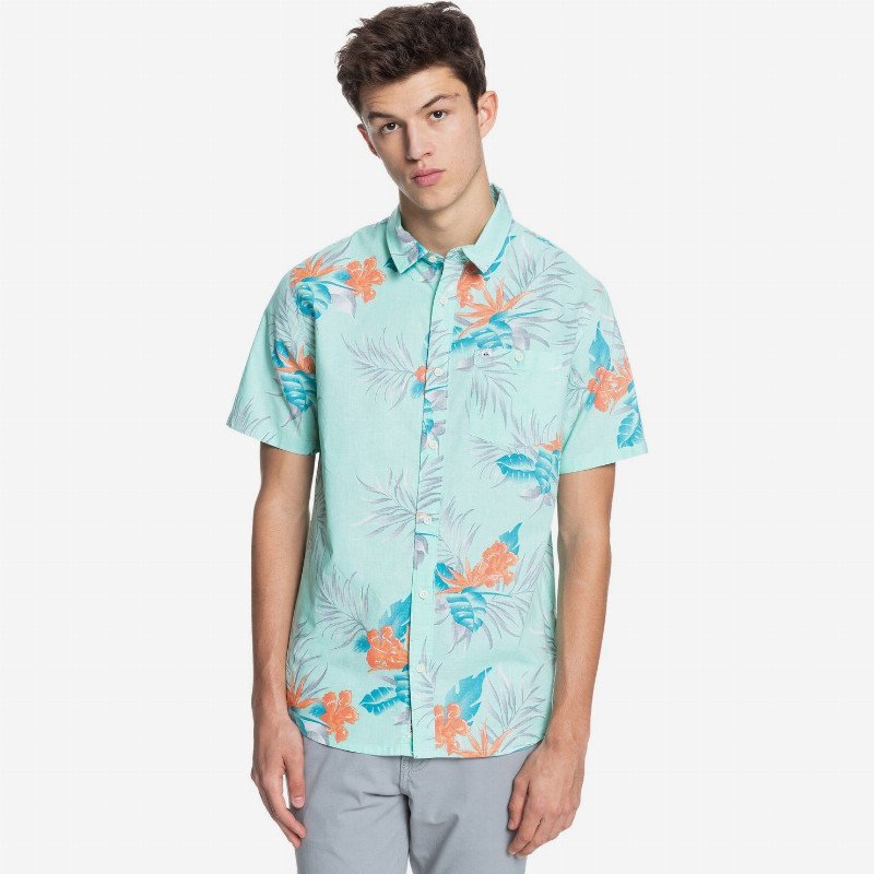 Paradise Express - Short Sleeve Shirt for Men - Green - Quiksilver