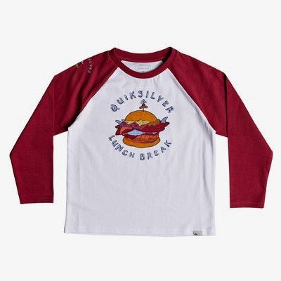 QUIK LUNCH - LONG SLEEVE T-SHIRT FOR BOYS 2-7 WHITE