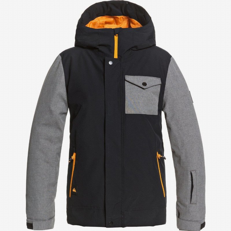 Ridge - Snow Jacket for Boys 8-16 - Black - Quiksilver