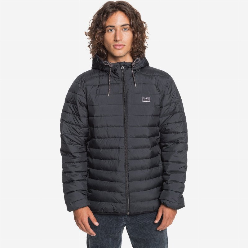 Scaly - Hooded Insulator Jacket for Men - Black - Quiksilver