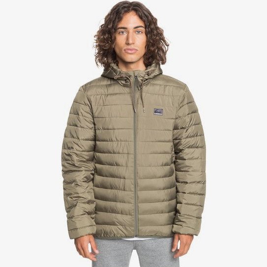 Scaly - Hooded Insulator Jacket for Men - Green - Quiksilver