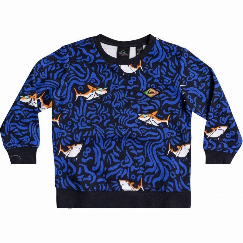 Sharky Troubles - Sweatshirt for Boys 2-7 - Black - Quiksilver